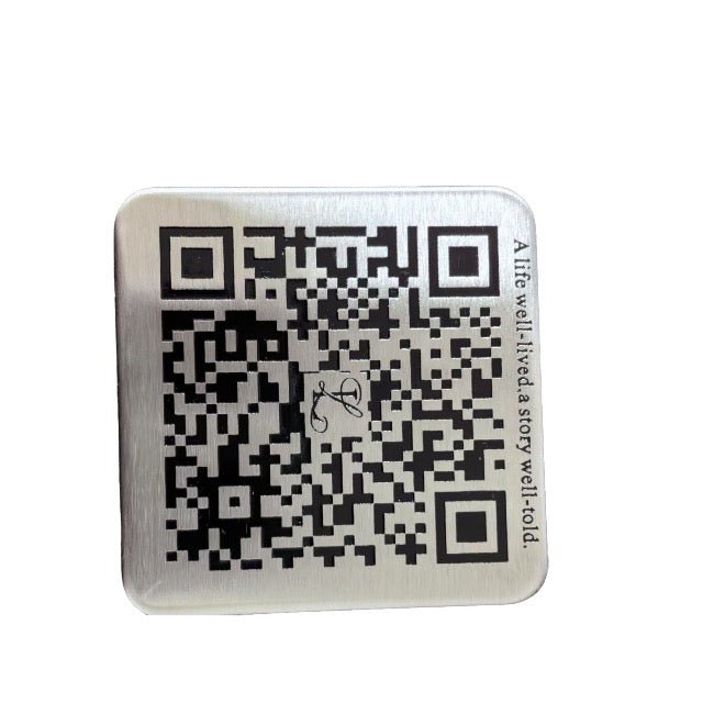 Stainless Steel Qr Code Plaque Tag - Delite Promotional Products