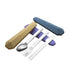 Stainless Steel Spoon Fork Knife Utensil Set Pack In Silicone Case - Delite Promotional Products