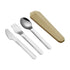 Stainless Steel Spoon Fork Knife Utensil Set Pack In Silicone Case - Delite Promotional Products