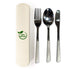 Stainless Steel Utensil With Wheat Straw Case - Delite Promotional Products