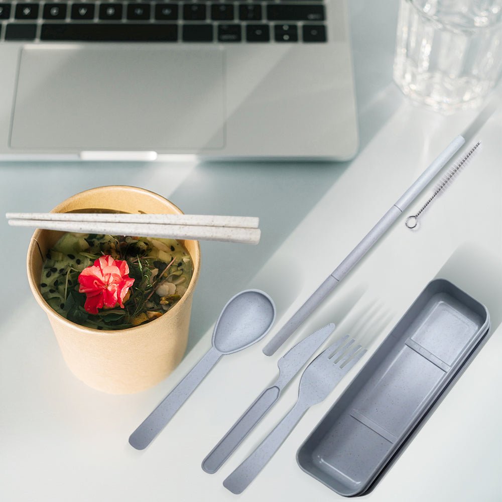 Straw Dinnerware Set - Delite Promotional Products