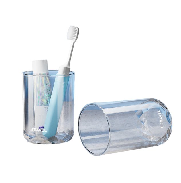 Travel Wash Cup With Foldable Toothbrush - Delite Promotional Products