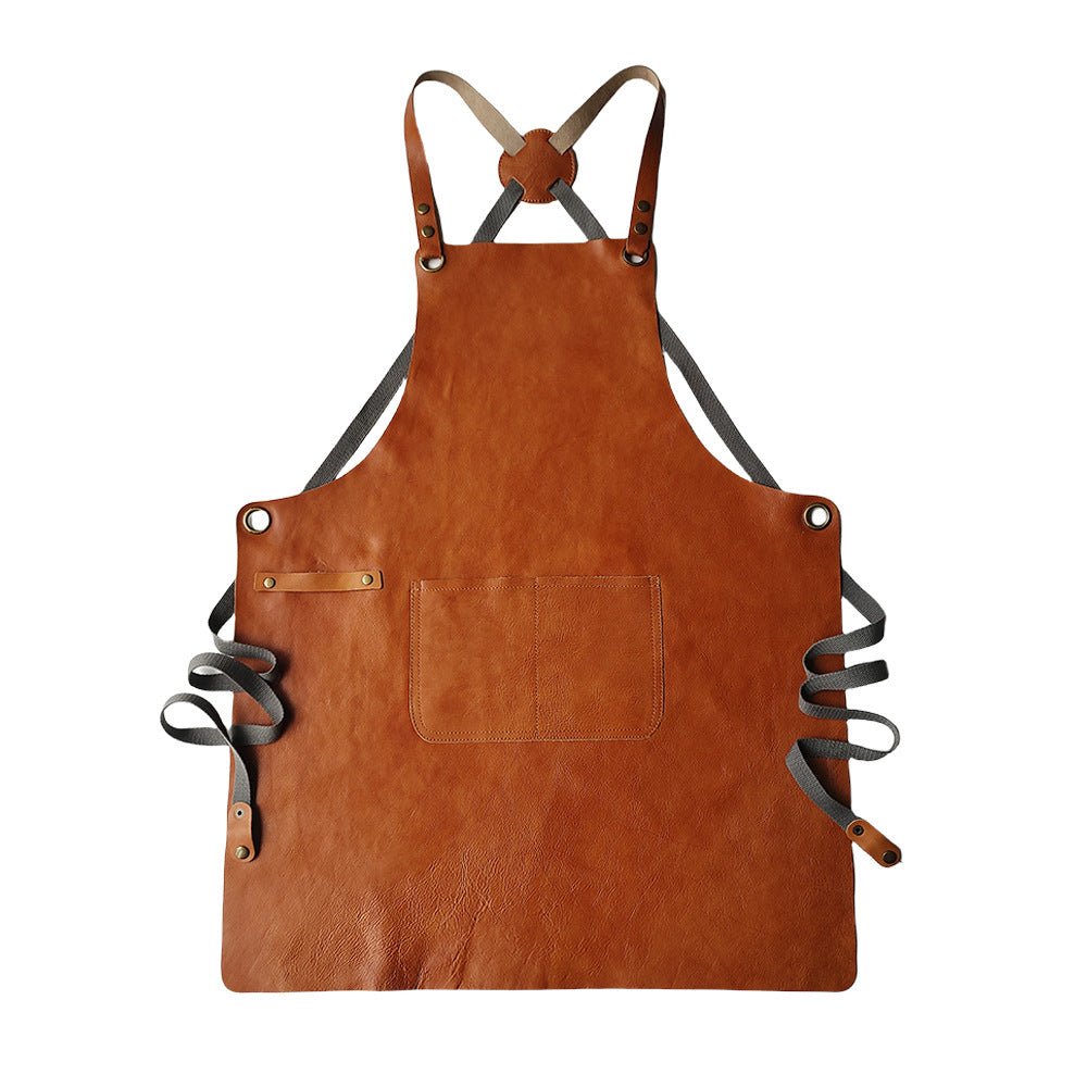 True Leather Apron With Large Print Area - Delite Promotional Products