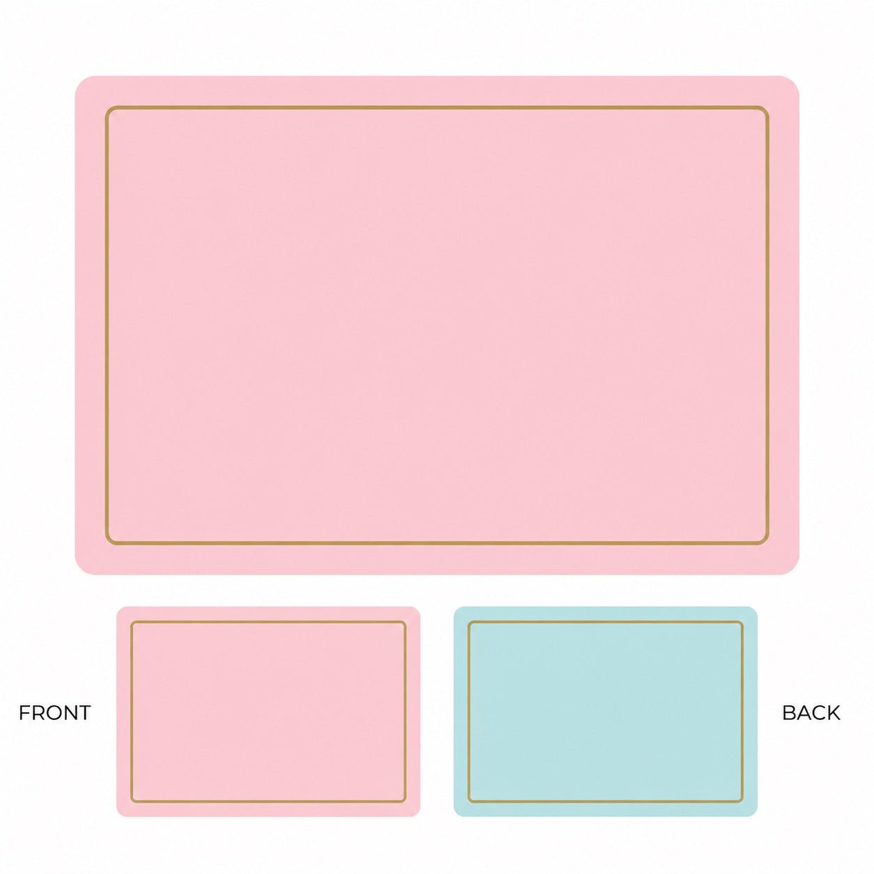Two Color Square Table Mat - Delite Promotional Products