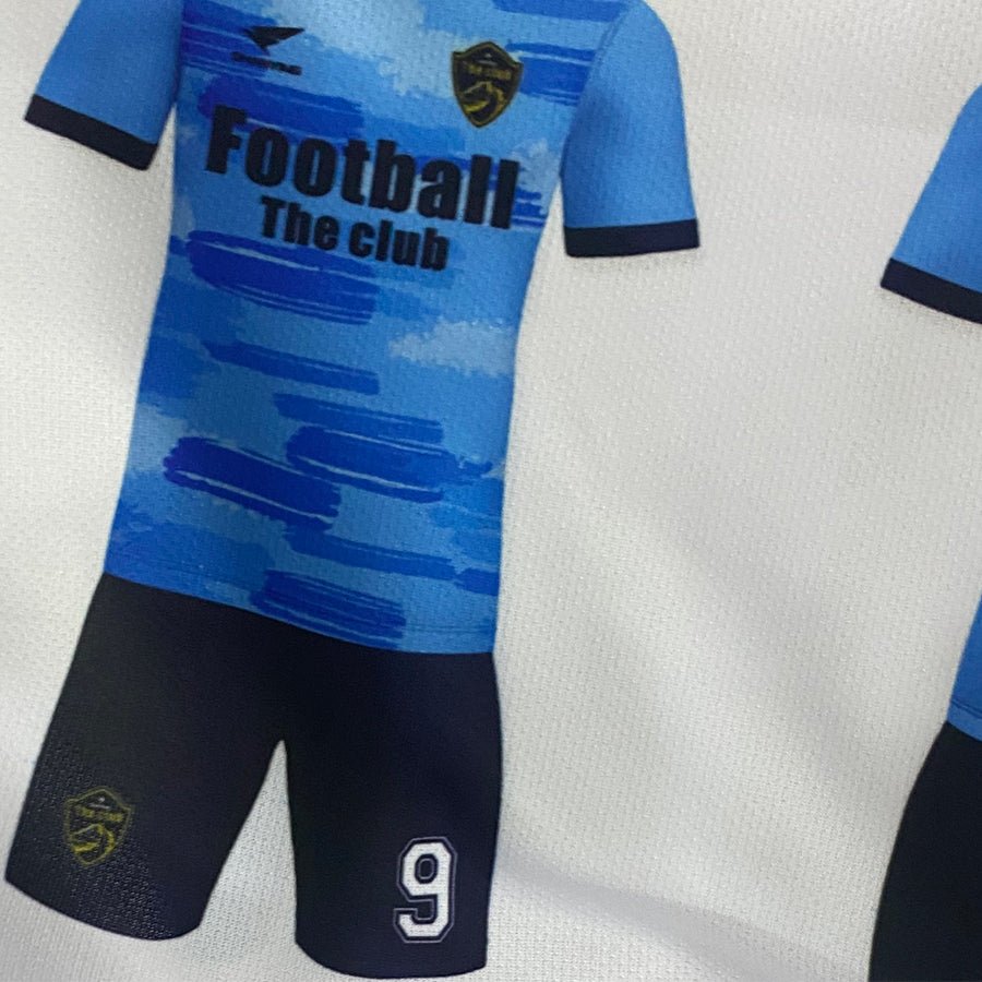 V Neck Full Size Full Color Printed Football Soccer Jersey Shorts Set - Delite Promotional Products