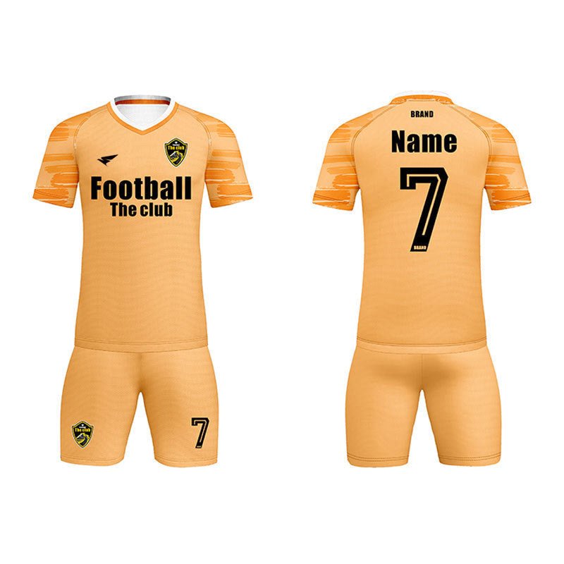 V Neck Full Size Full Color Printed Football Soccer Jersey Shorts Set - Delite Promotional Products