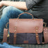 Vintage Canvas & Leather Messenger Bag - Delite Promotional Products