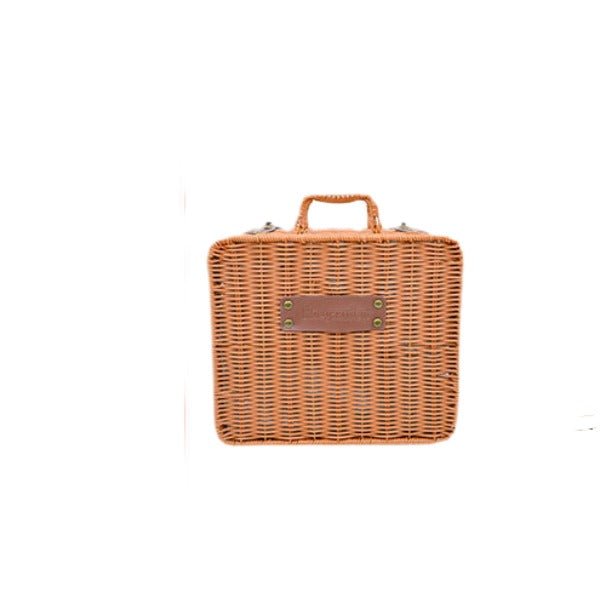Vintage Rattan - style Suitcase Basket - Delite Promotional Products
