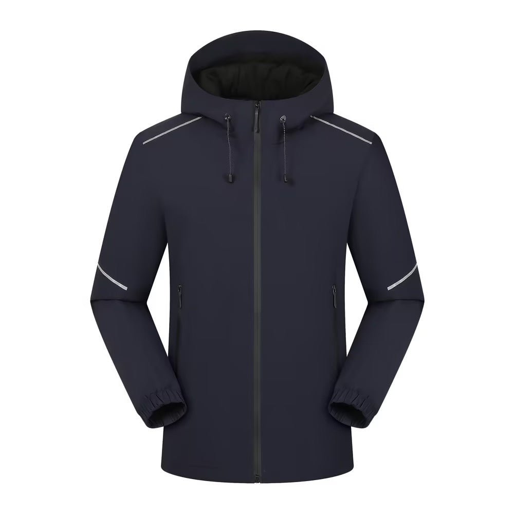 Water Proof Rain Shell Jacket With Reflective Strips For Night Visibility - Delite Promotional Products