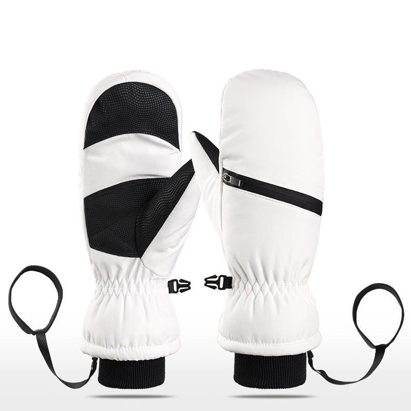 Waterproof Ski Mittens For Youth & Adult Zipper Pocket - Delite Promotional Products