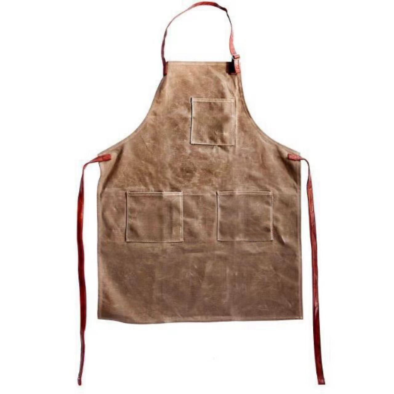Wax Canvas Waterproof And Oil Resistant Retro High - end Apron - Delite Promotional Products