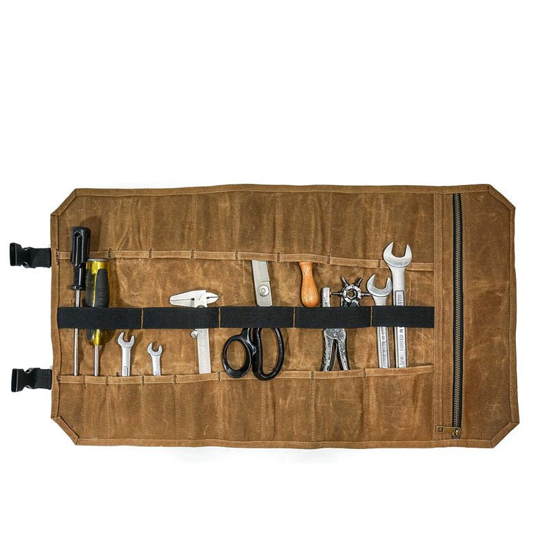 Waxed Canvas Tool Roll Organizer - Delite Promotional Products