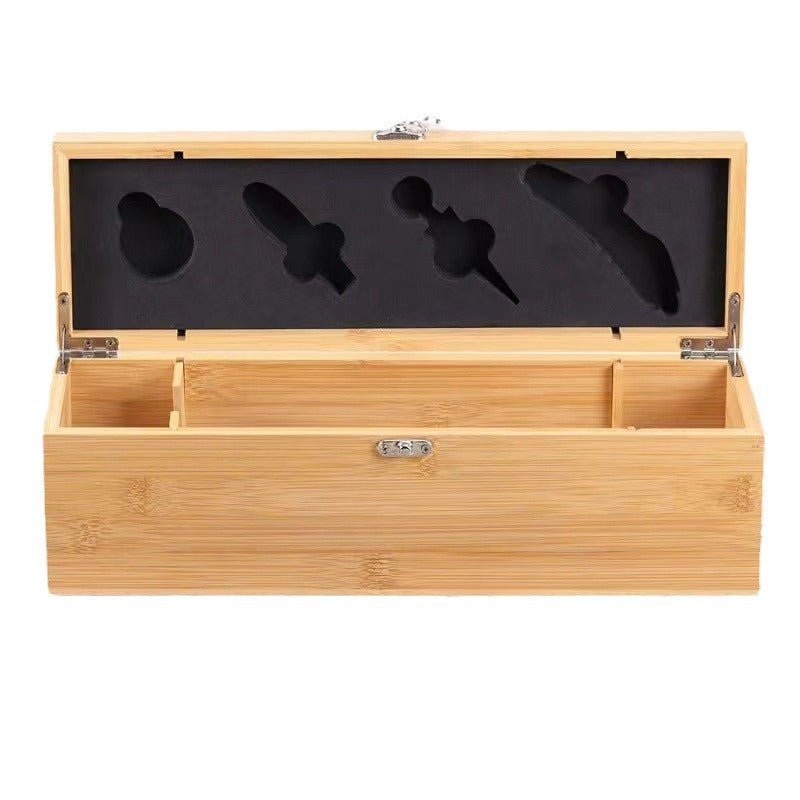 Wine Tool With Bamboo Box 5pcs Set - Delite Promotional Products