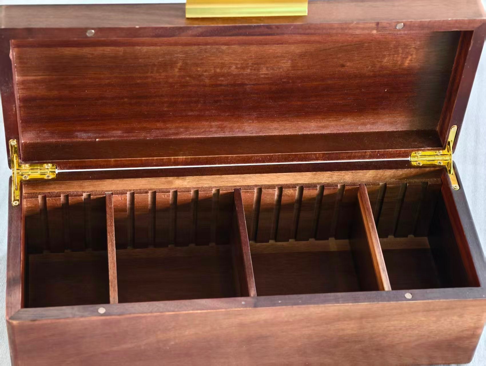 Wood Tea Box Organizer With Divider - Delite Promotional Products