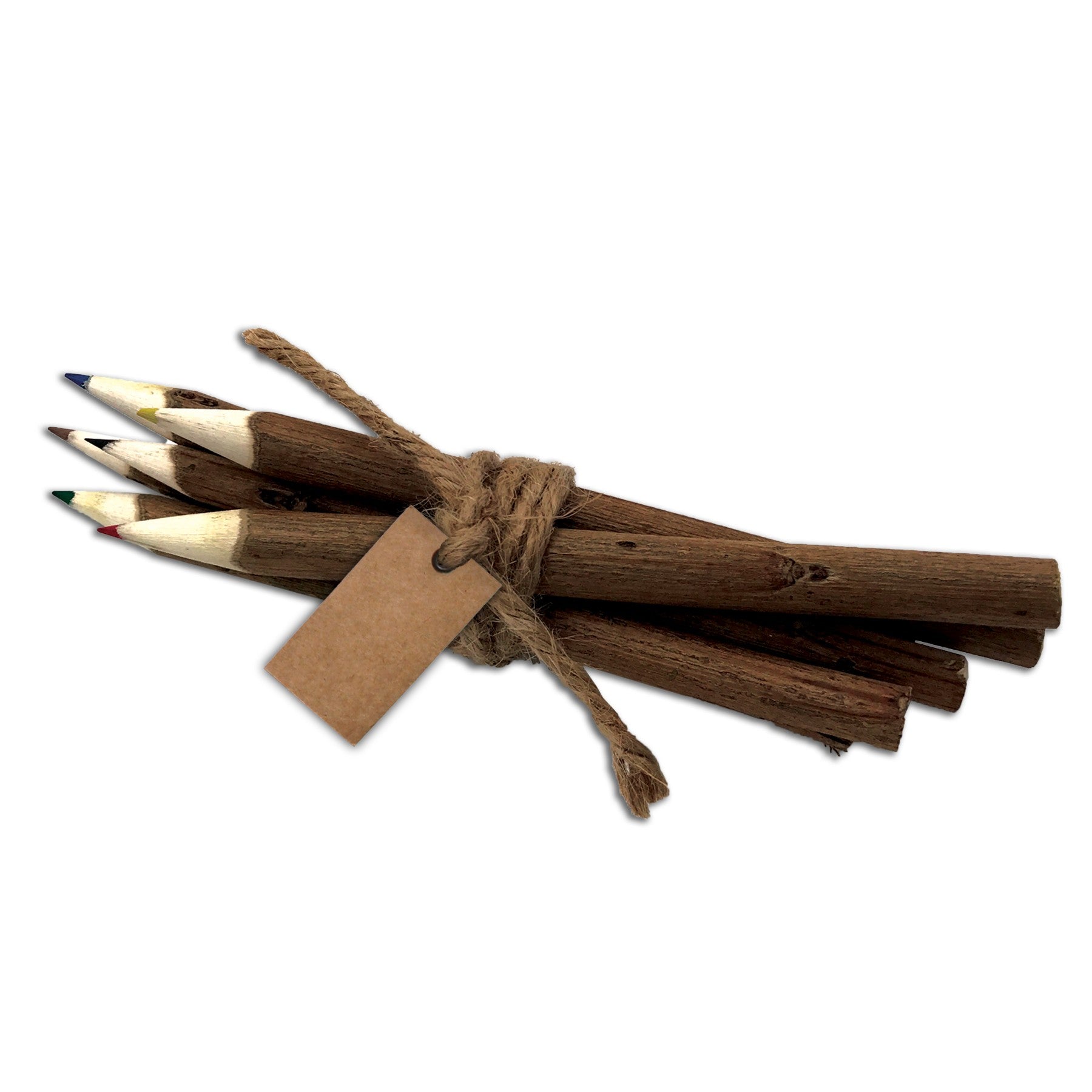 Wood Twig Colour Pencil Set - Delite Promotional Products