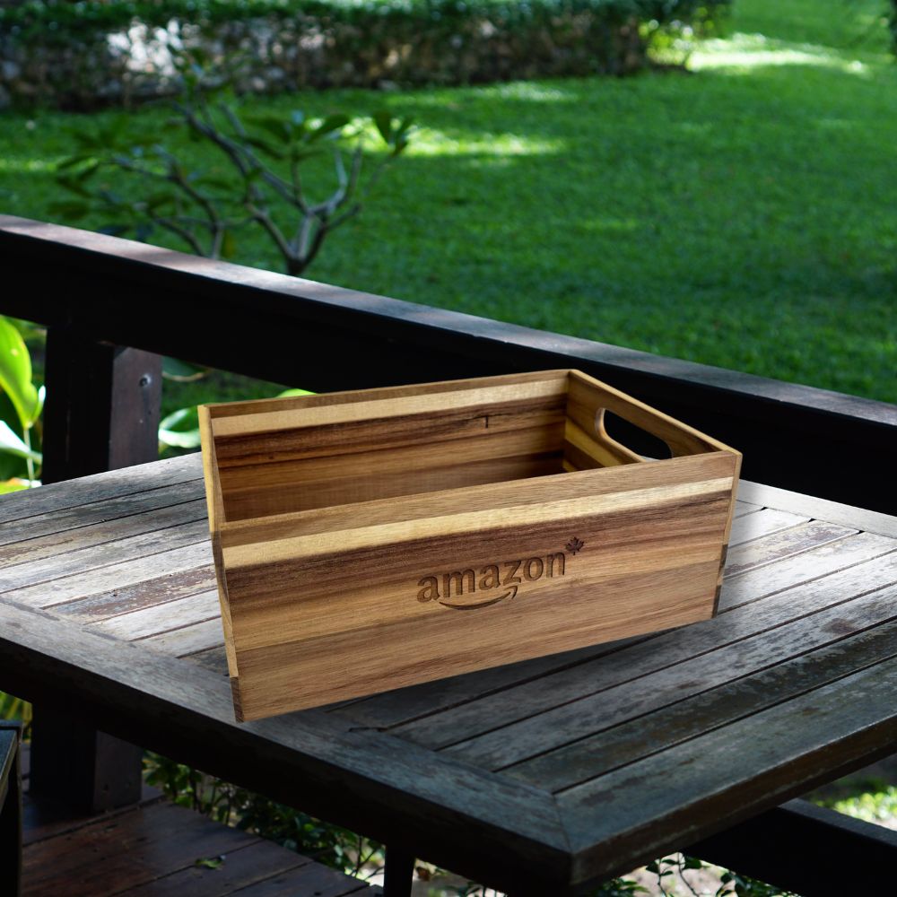 Wooden Crate 12x8.25x4.5 Inch - Delite Promotional Products