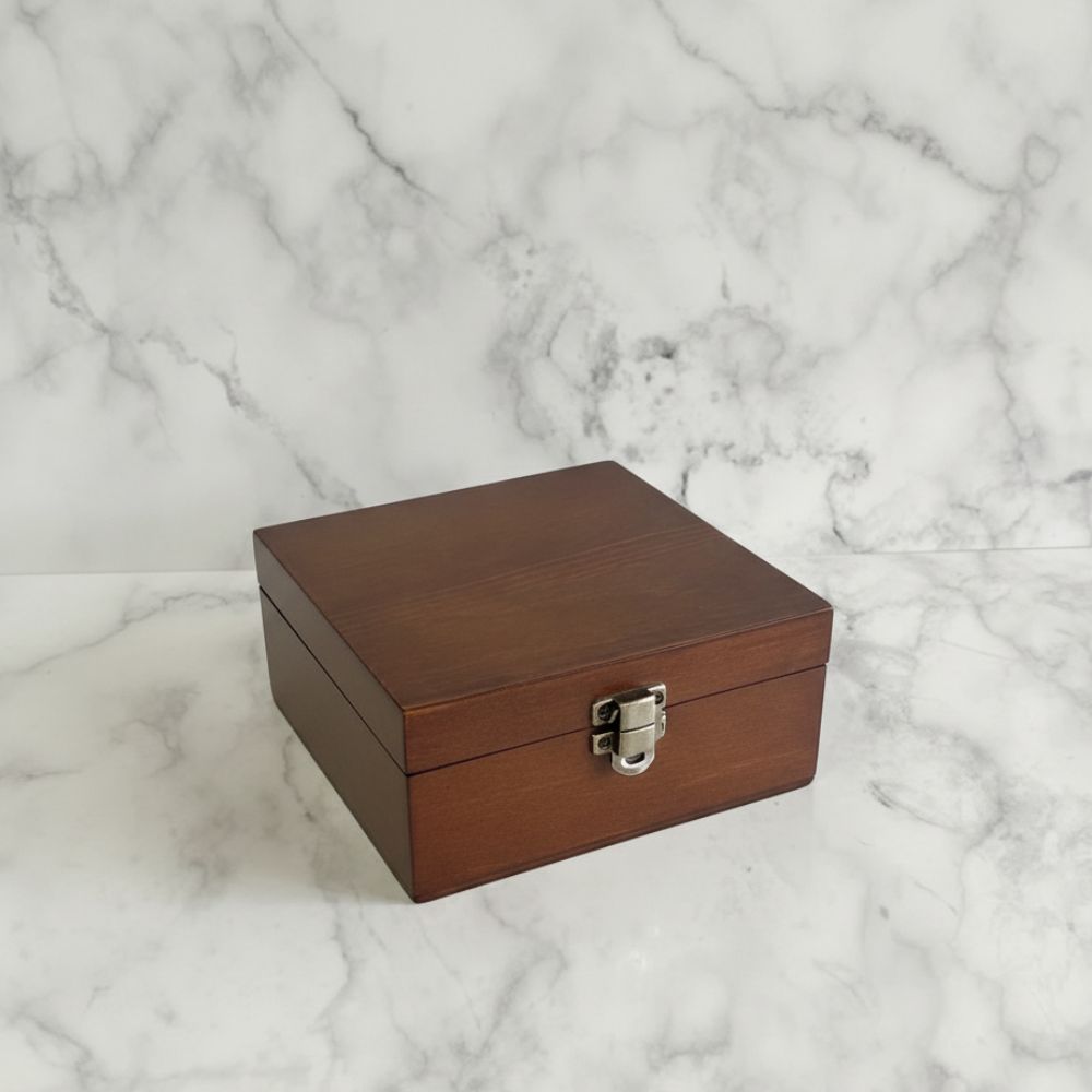 Wooden Gift Box 4.75 X 4.75 X 2.75 Inch - Delite Promotional Products