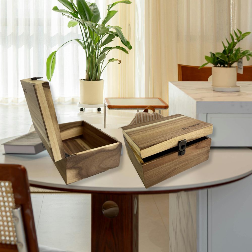 Wooden Keepsake Box 9 X 7 Inch - Delite Promotional Products