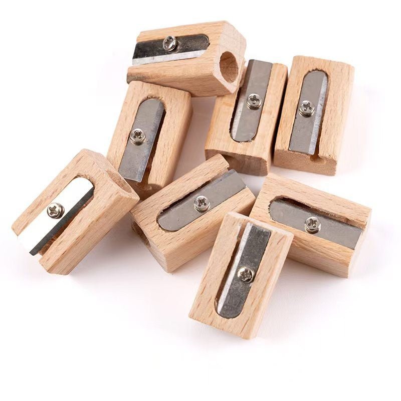 Wooden Single Hole Pencil Sharpener - Delite Promotional Products