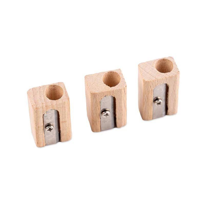 Wooden Single Hole Pencil Sharpener - Delite Promotional Products