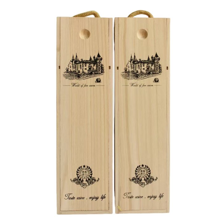 Wooden Wine Bottle Gift Box - Delite Promotional Products