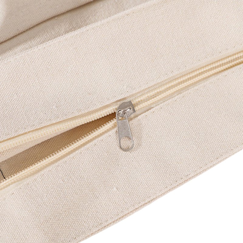 Zippered Canvas Tote Bag - Delite Promotional Products