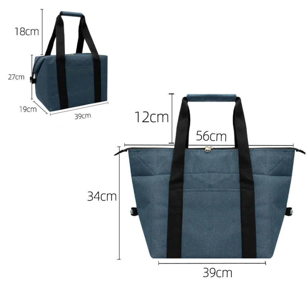 Amplio tote de refrigeración térmica