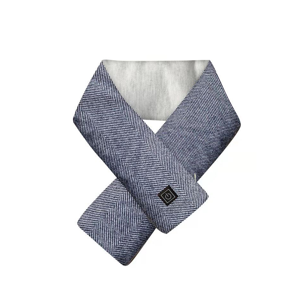 Heated Cotton Scarf with Rechargeable Battery — Deboss, Emboss & Foil Stamping