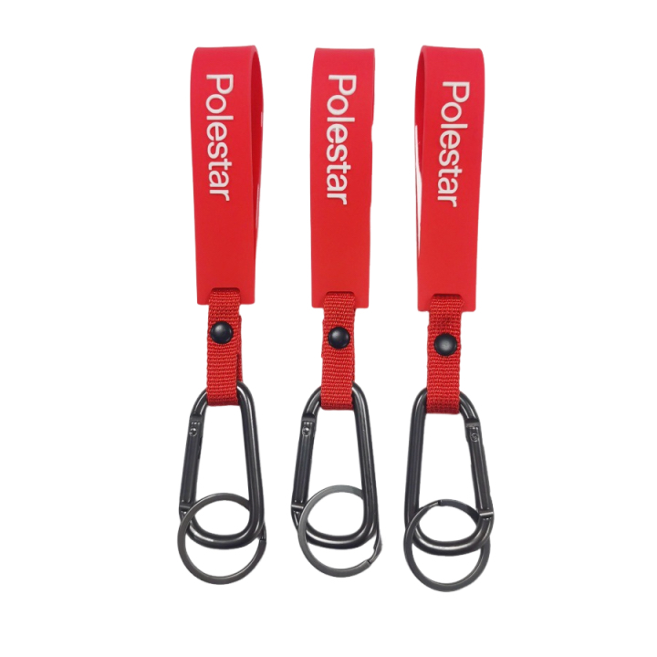 Llavero de silicona con gancho de carabiner