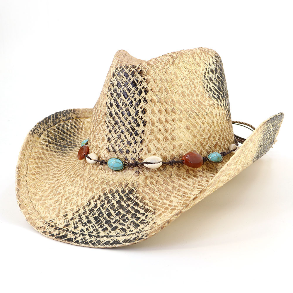 Vintage vaquero paja sombrero