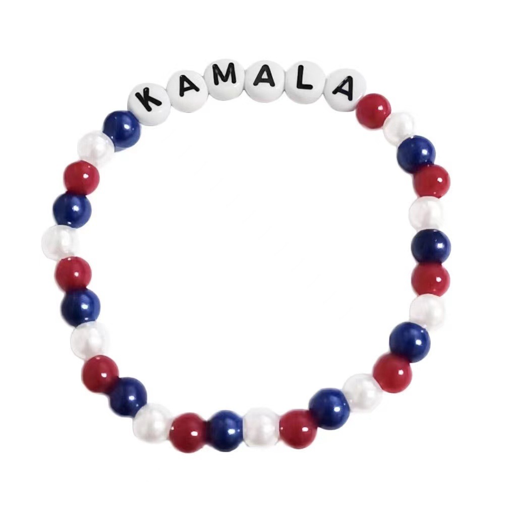 6mm Beads Bracelet With Letter Assorted