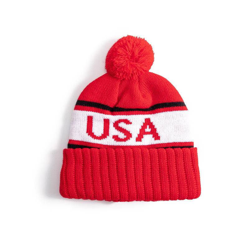 Bonnet de 12 pouces avec pompom sportman toque une taille