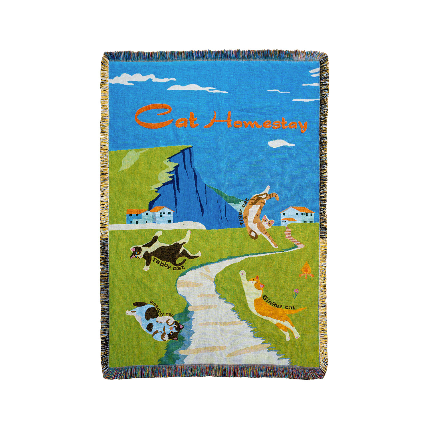 Manta jacquard tejido por hilo de algodón