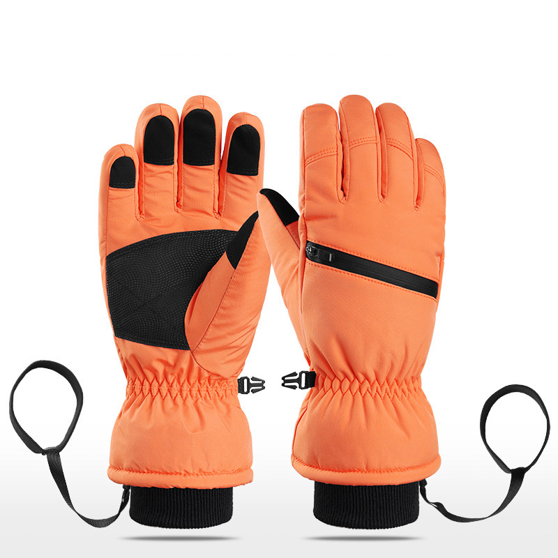 Gants de ski imperméables de nombreuses tailles s'adapte à toutes avec la conception de poche