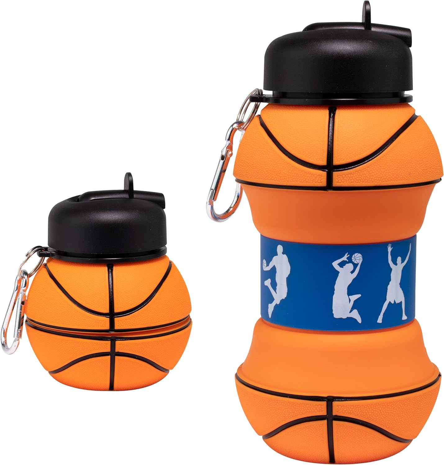 Forma de baloncesto colapsable botella 550ml
