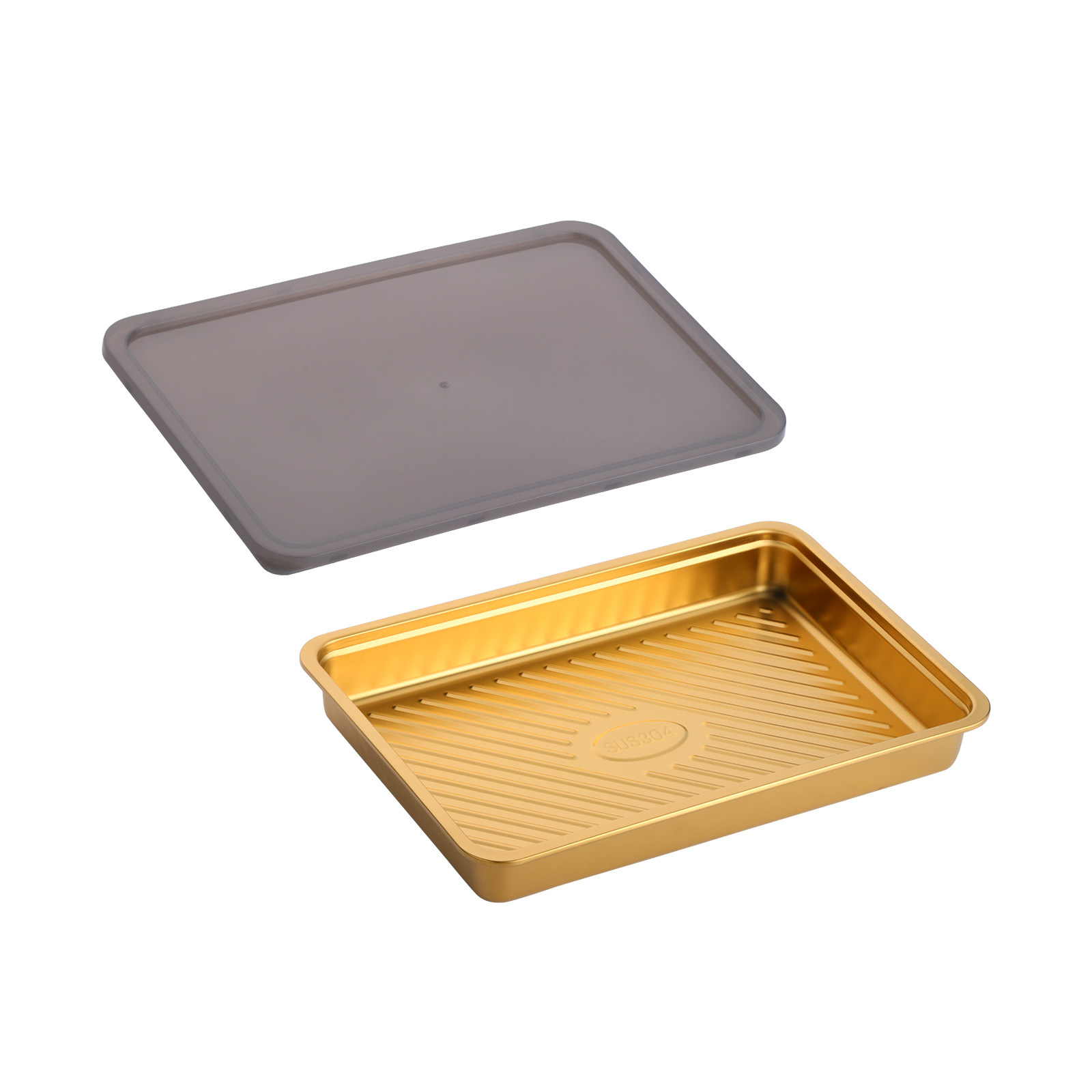 Ramekin de acero inoxidable con tapa