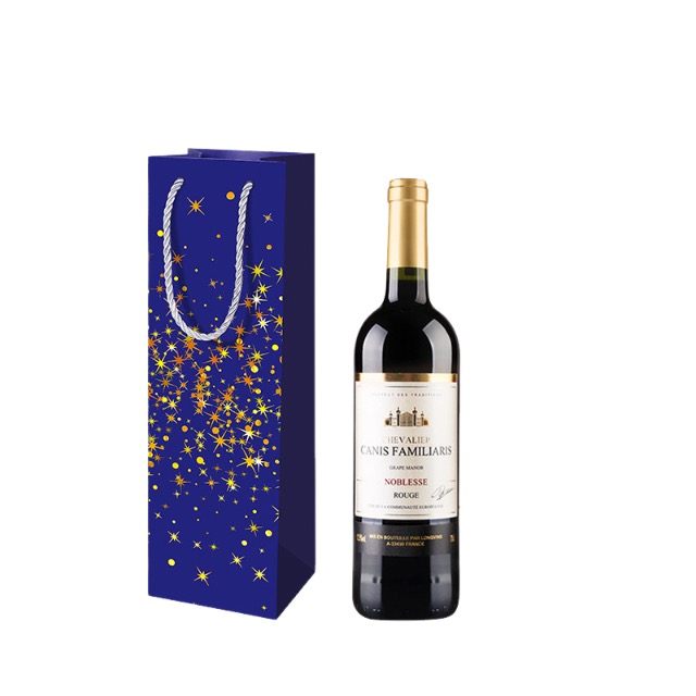 Un sac de vin en papier de bouteille