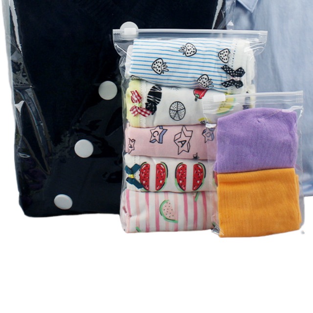 Bolsa de cremallera transparente