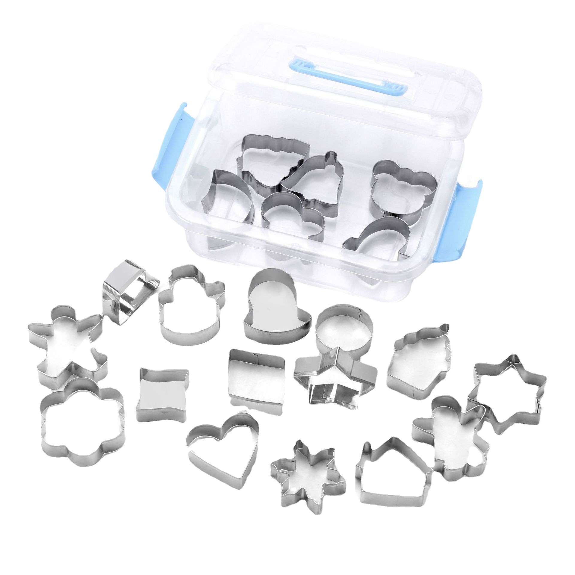 20pcs galleta set en caja de plástico