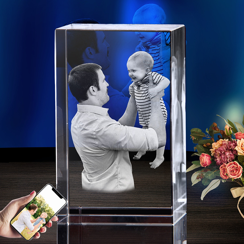 Decoración de tabel de cristal 3d