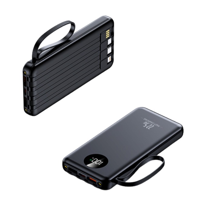20k mah banque de puissance option torche haute capacité chargeur portable