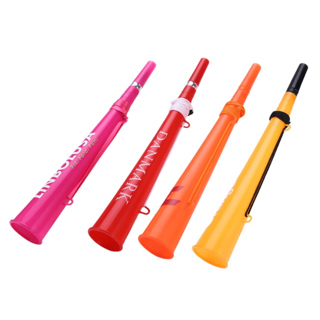 14 en plastique vuvuzela fan helm corne avec jardin de transport