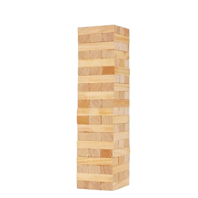 Poche de cordon en bois de tour à tambour de 60pcs inclus