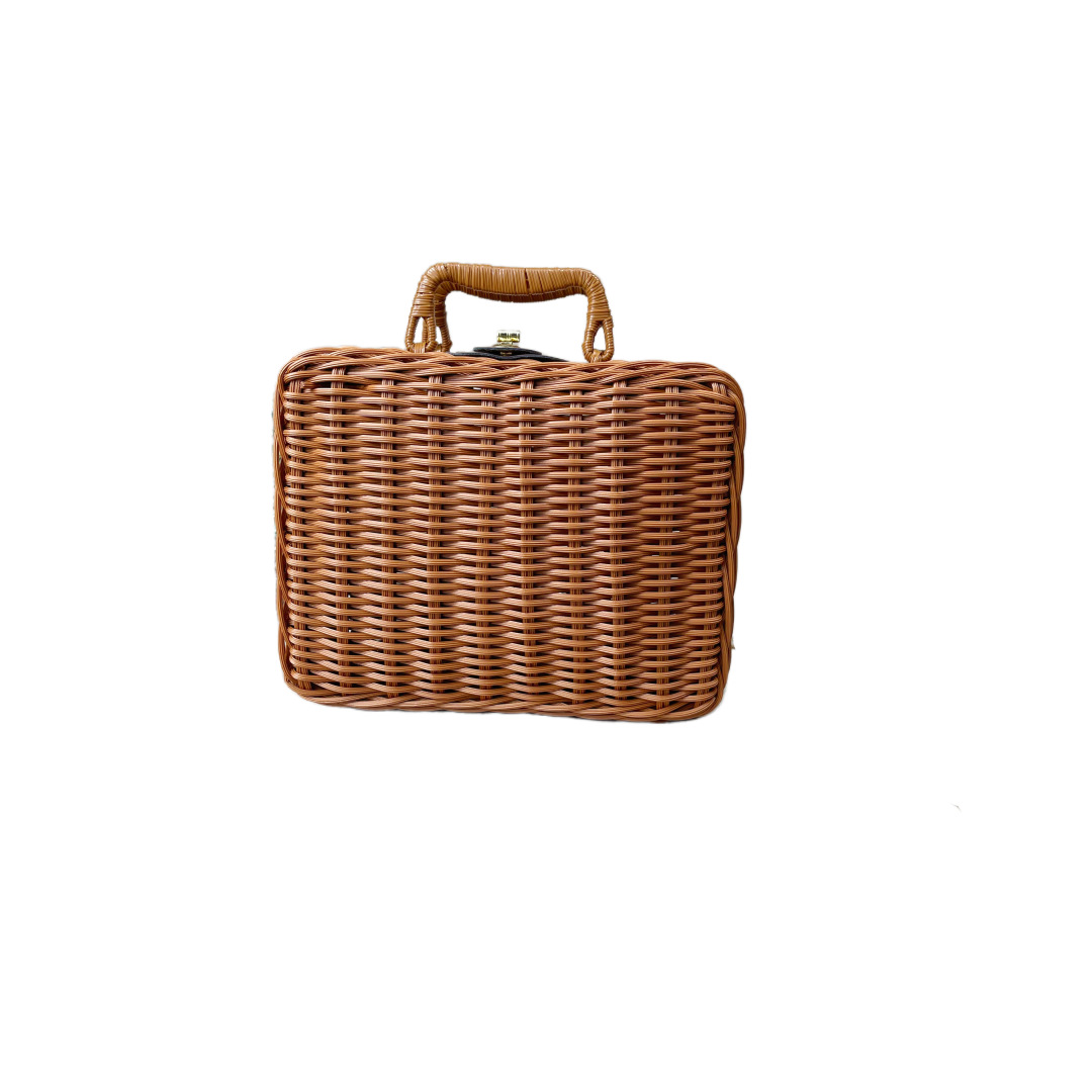 Vintage de estilo rattan cesta