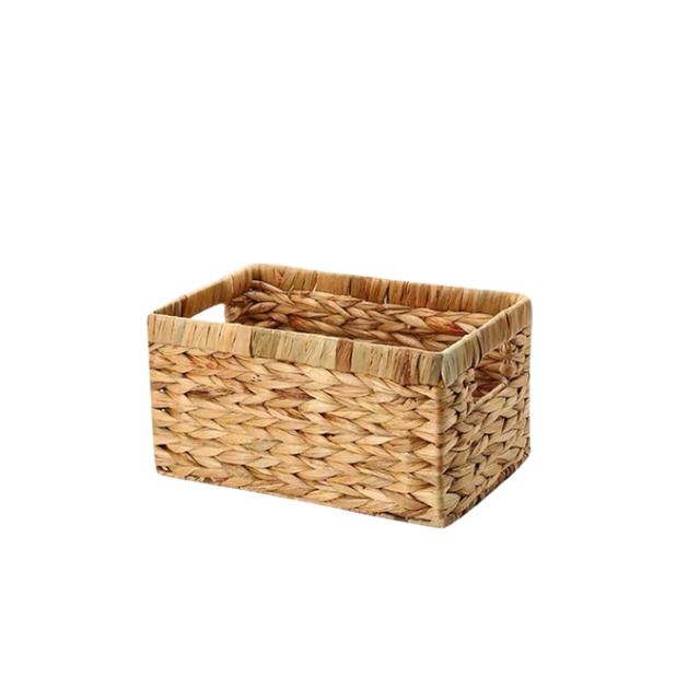 Natuaral paja cesta de almacenamiento