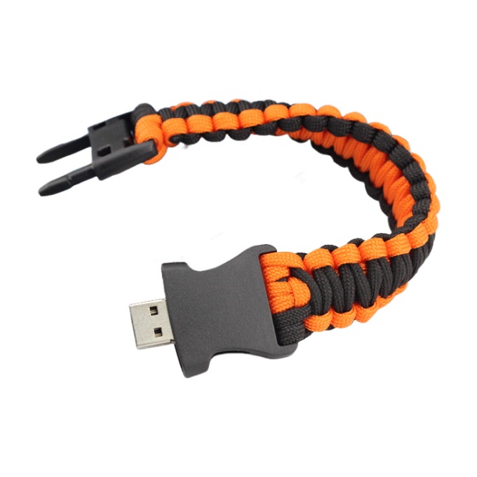 Pulsera de paracord hecho a mano con 8g unidad usb