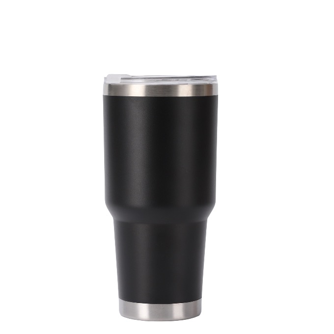 Couvercle transparent de 30 oz avec revêtement en poudre slider