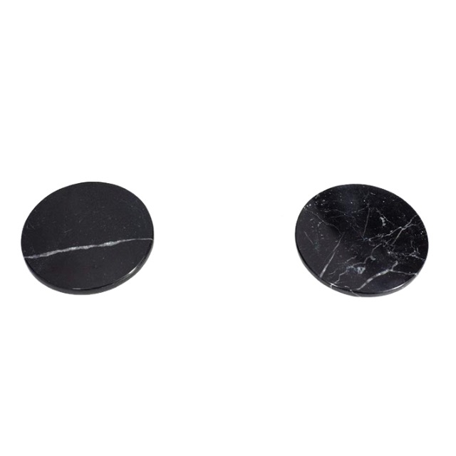 Costero de mármol 2pcs conjunto - redondo