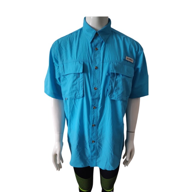 Nylon rapide sec vêtements de pêche extérieure chemise à manches courtes
