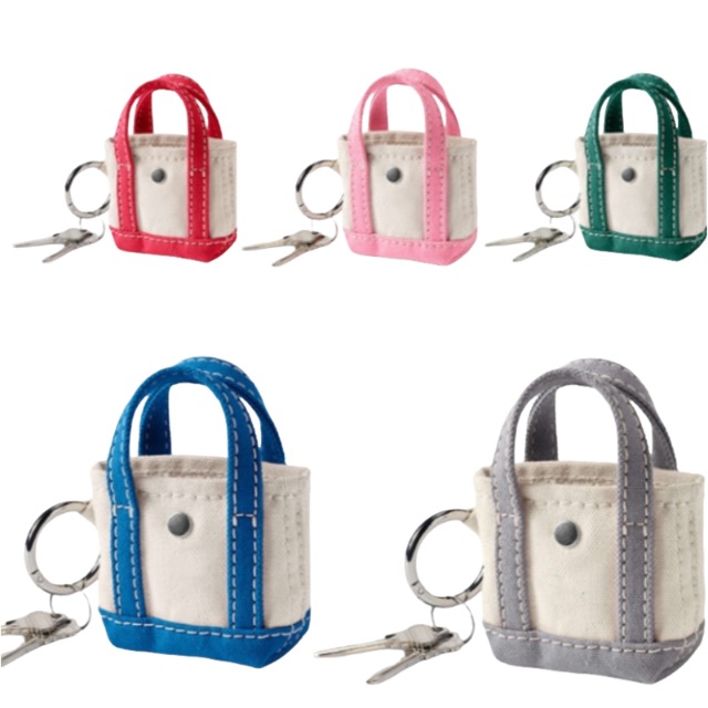 Mini bolsa de tela llavero